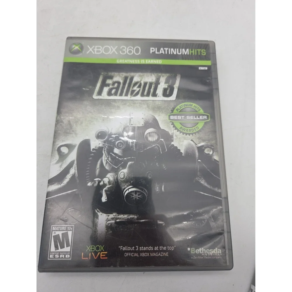 Fallout 3 (Microsoft Xbox 360, 2008) [Tested] CIB - Platinum Hits Edition  WORKS
